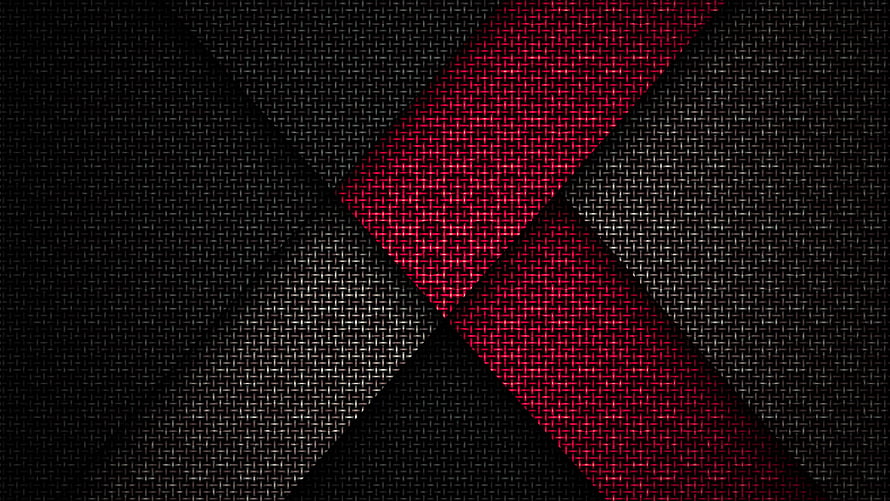 Abstract Red and Black Carbon Fiber Texture with Diagonal Pride Cross Pattern HD wallpaper