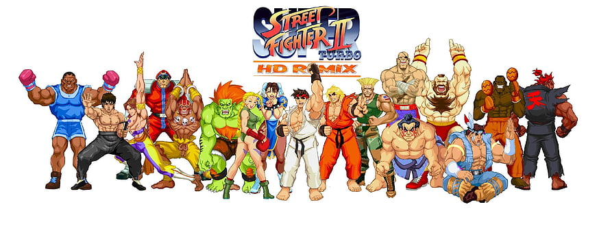 Street Fighter II Turbo HD Remix Full Roster Character Lineup HD wallpaper