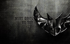 Asus TUF Gaming Logo on Dark Textured Metal Background HD wallpaper