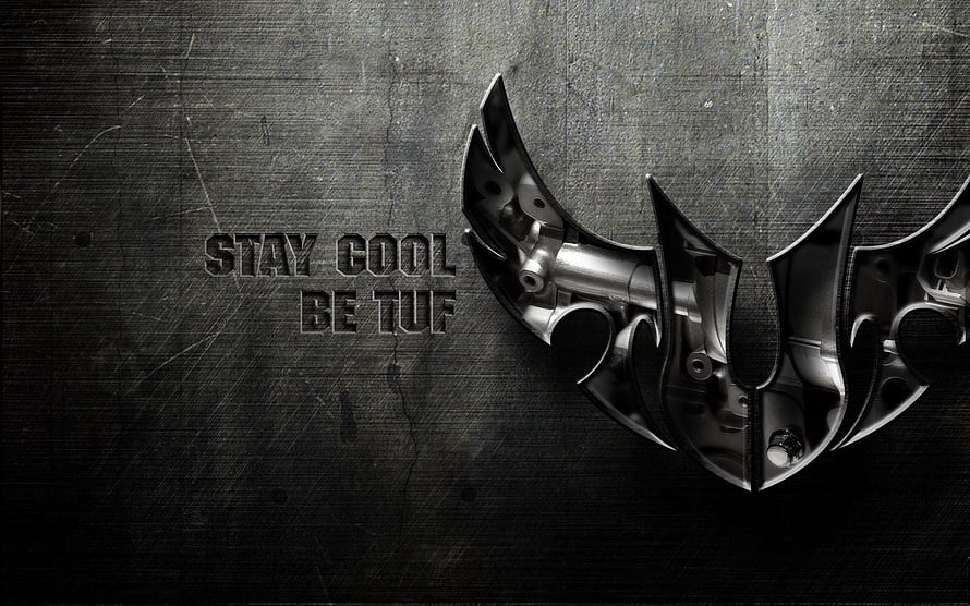 Asus TUF Gaming Logo on Dark Textured Metal Background HD wallpaper