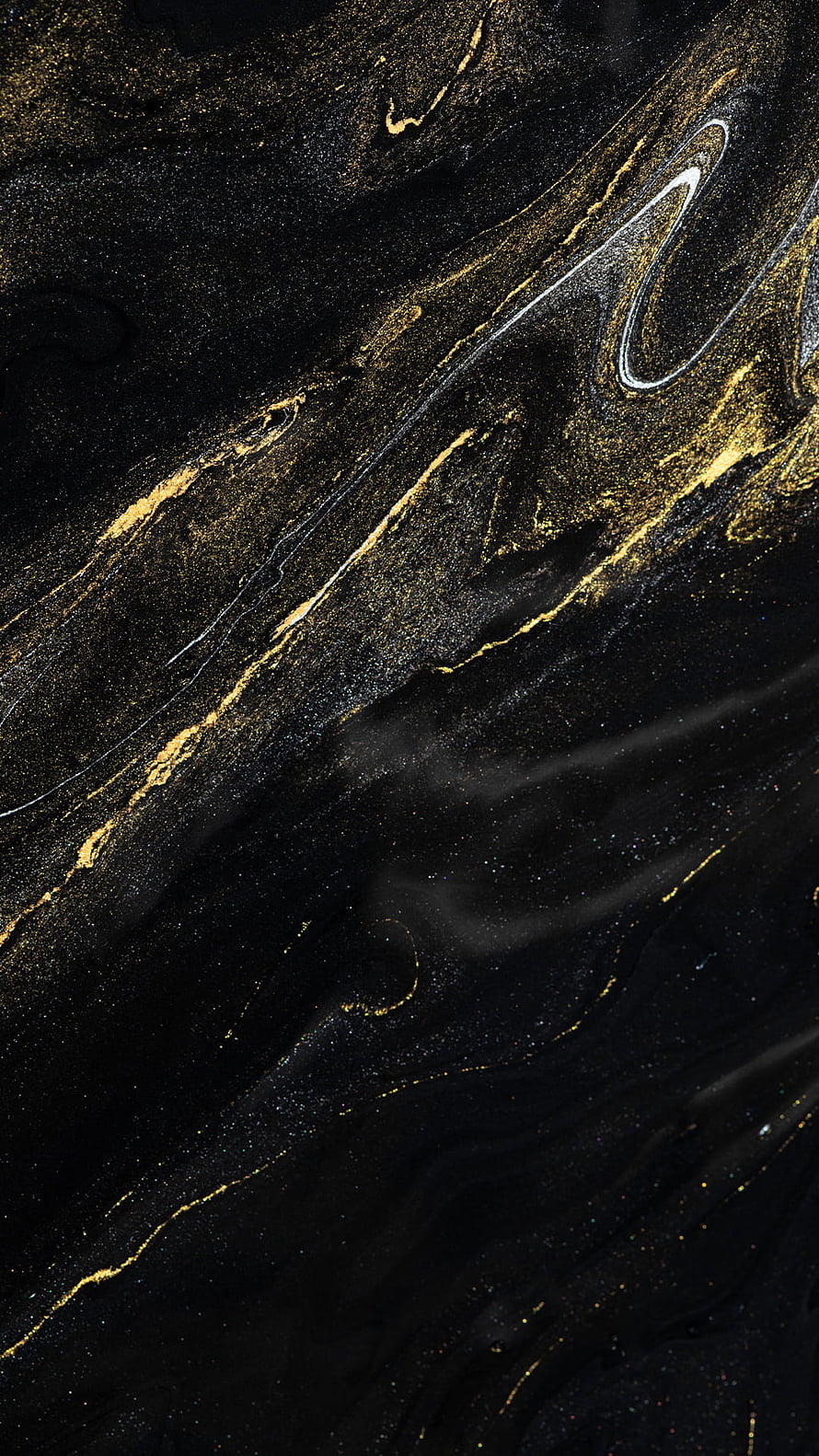 Luxurious Black and Gold Marble Texture with Metallic Veins and Elegant Flowing Patterns HD phone wallpaper