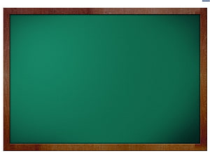 Empty Green Chalkboard with Wooden Frame for Classroom or Study Background HD wallpaper