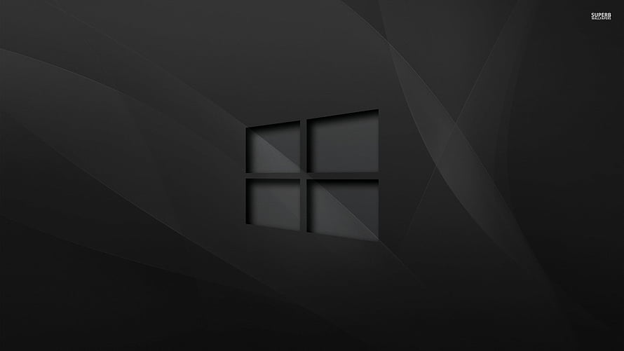 Windows 10 Dark Minimalist Desktop Background with Subtle Geometric Patterns HD wallpaper