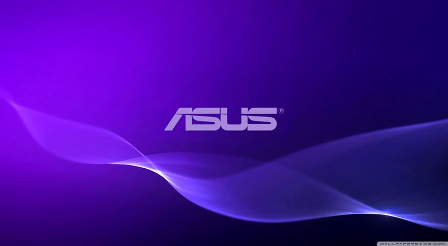 Asus Purple Abstract Wave Logo Wallpaper HD wallpaper