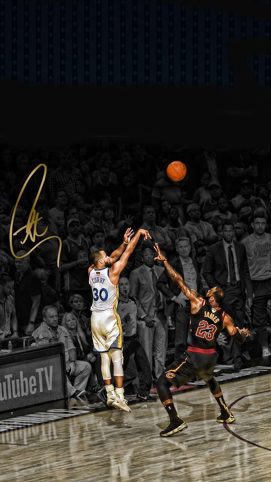 Stephen Curry and LeBron James in Action During an NBA Basketball Game HD phone wallpaper