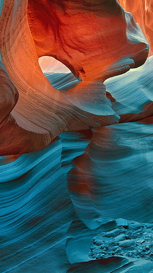 Vibrant Antelope Canyon Slot Canyon Walls With Flowing Sandstone Textures And Dramatic Light HD phone wallpaper