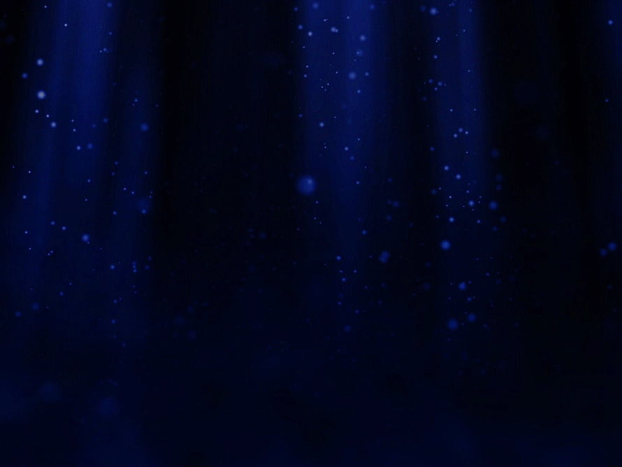 Deep Blue Bokeh Light Rays with Floating Particles for a Serene and Mysterious Atmosphere HD wallpaper