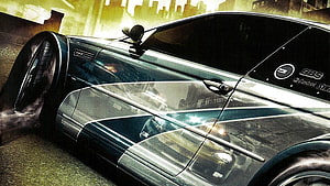 Need For Speed Most Wanted Black Sports Car Drifting Through City Streets HD wallpaper