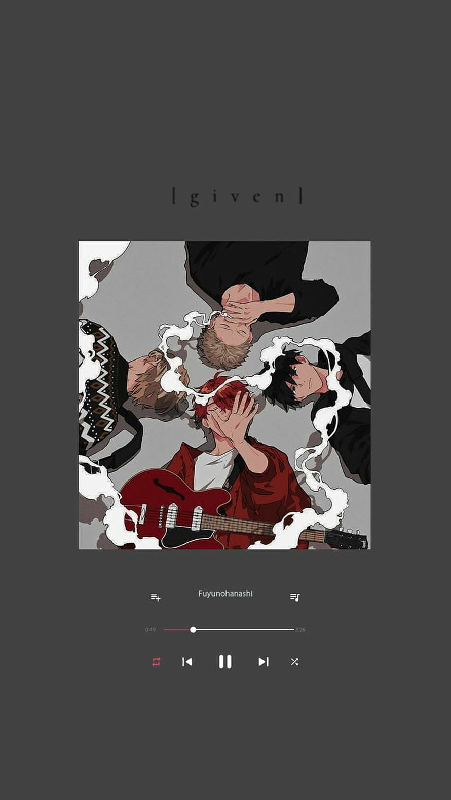 Given Anime Band Members Playing Guitar With Smoke Effects HD phone wallpaper