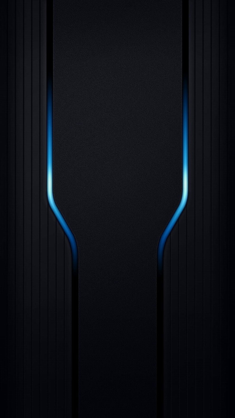 Sleek Black and Blue Neon Gaming Aesthetic with Minimalist Geometric Lines HD phone wallpaper