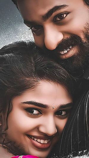 Kriti Shetty and Partner in Intimate Close-Up Portrait with Warm Smiles HD phone wallpaper