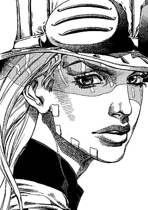 Gyro Zeppeli Black and White Manga Portrait from JoJo's Bizarre Adventure Steel Ball Run HD phone wallpaper