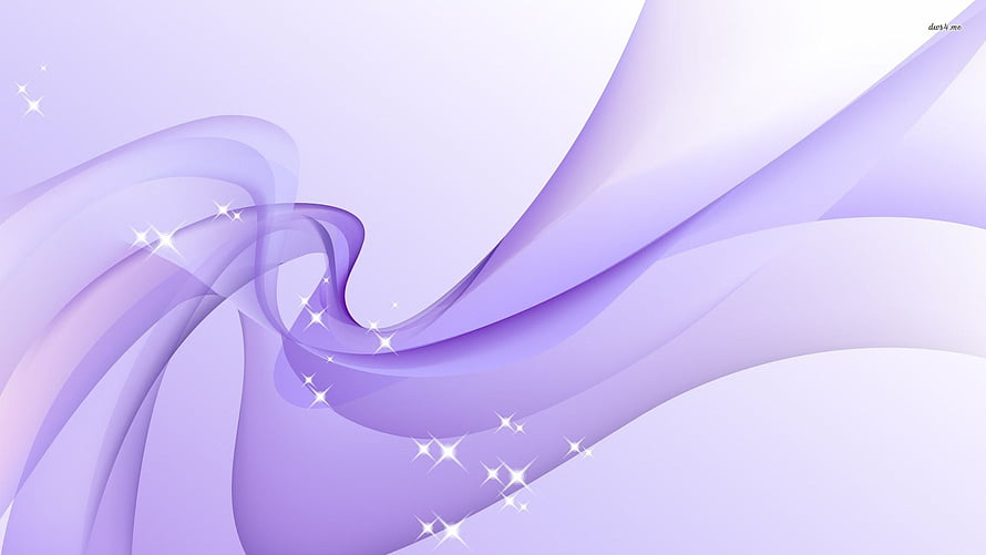 Elegant Lavender Abstract Ribbons With Sparkling Starbursts On Soft Gradient Background HD wallpaper