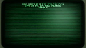 Fallout Pip-Boy Green CRT Terminal Screen with Robco Industries Boot Text HD wallpaper
