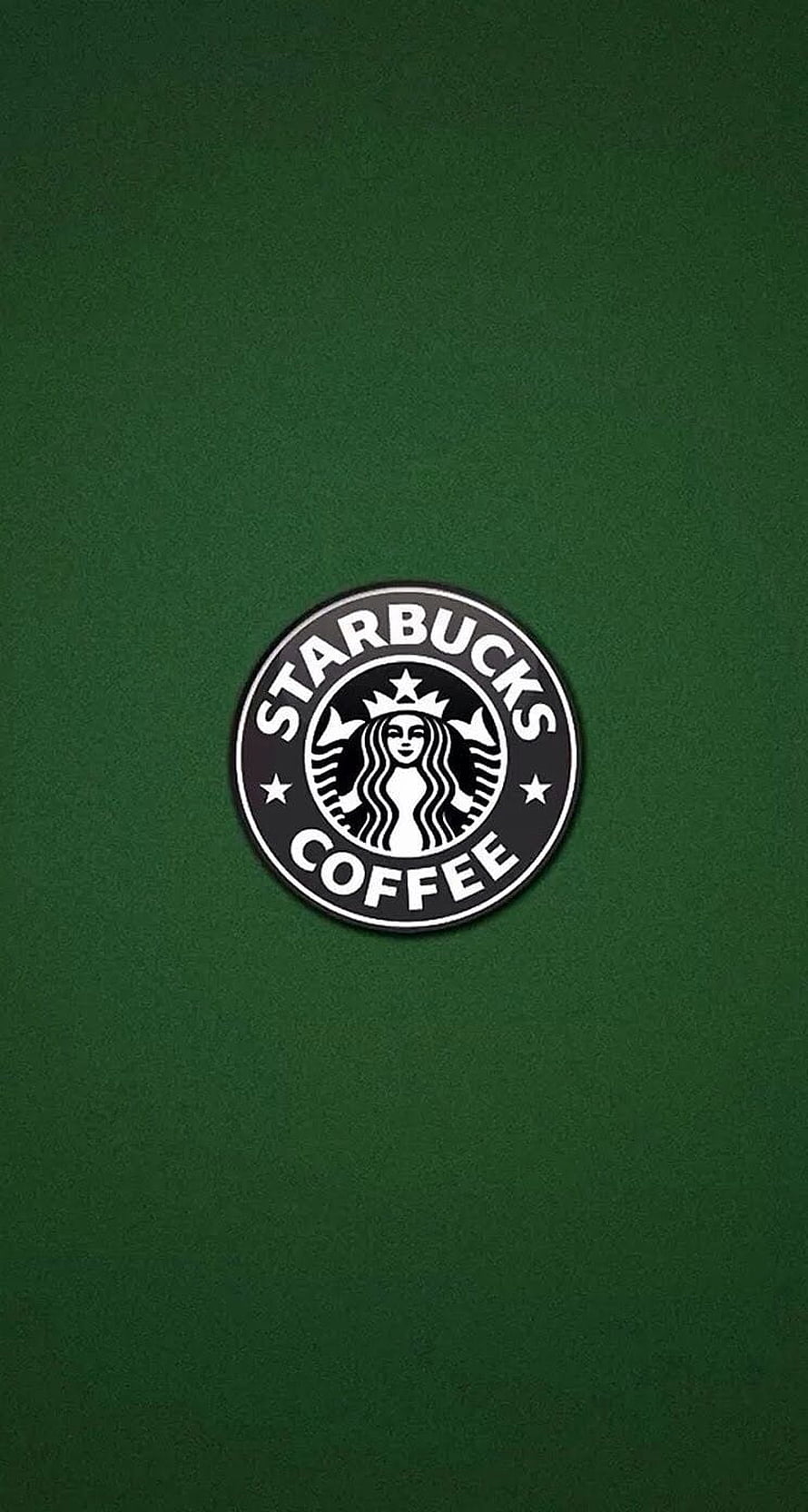 Starbucks Coffee Siren Logo on Dark Green Textured Background HD phone wallpaper