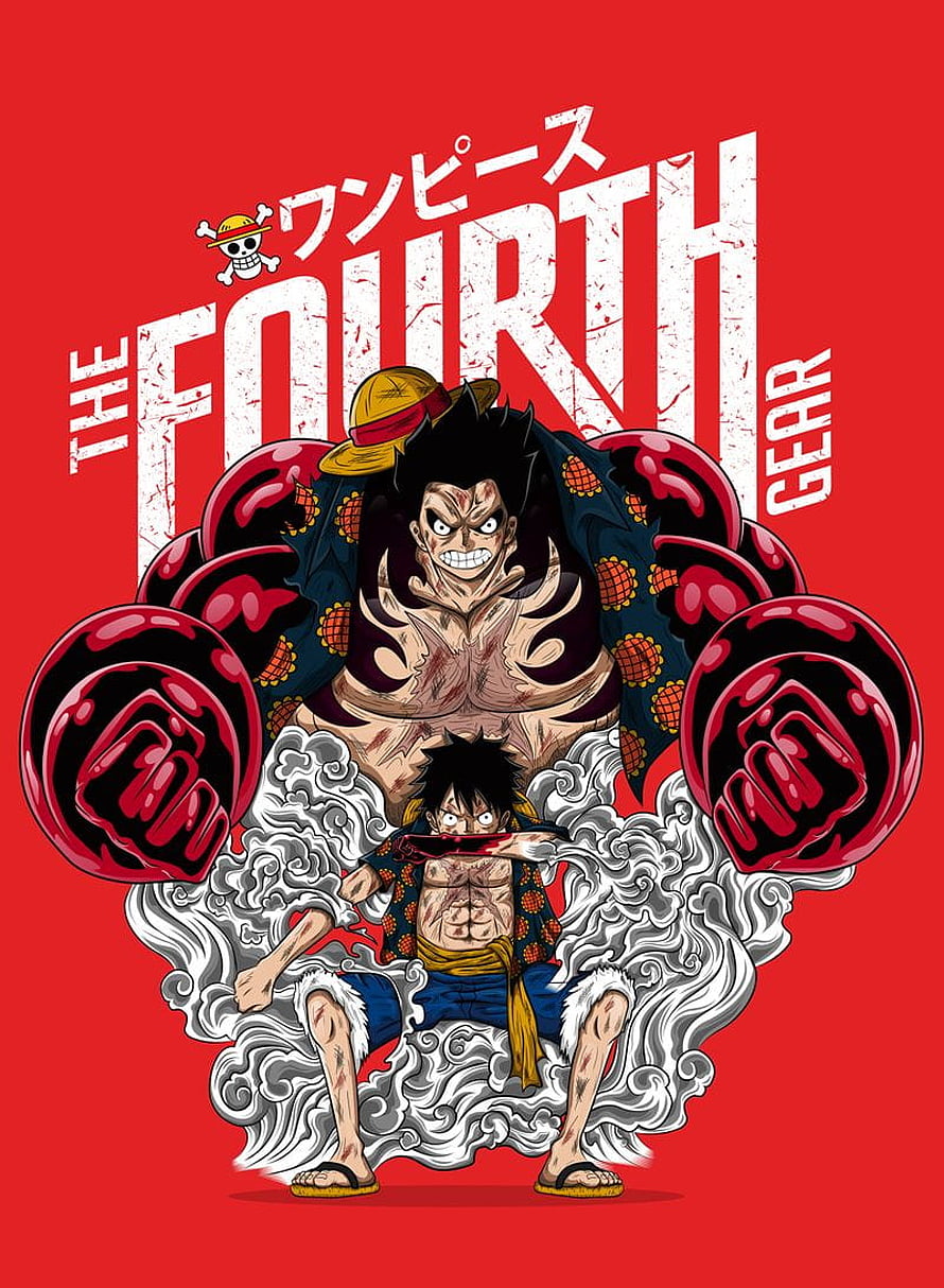 One Piece Monkey D. Luffy Gear Fourth Anime Character Artwork HD phone wallpaper