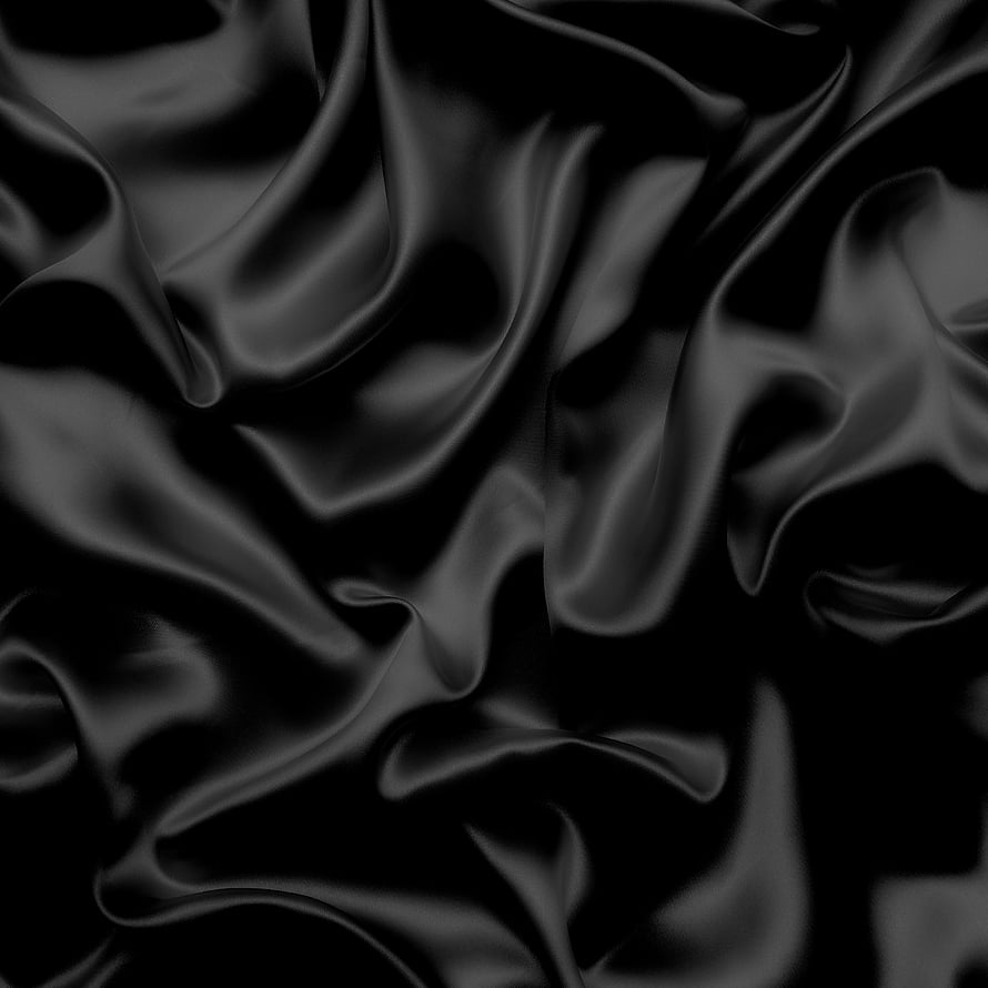 Elegant Black Satin Fabric with Flowing Folds and Lustrous Sheen HD phone wallpaper