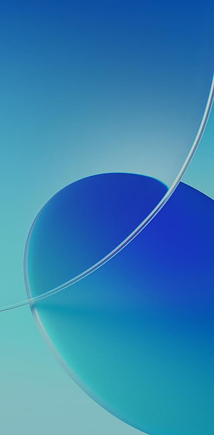 Oppo Reno 6 Pro Minimalist Blue Gradient Sphere Wallpaper HD phone wallpaper