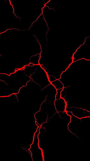 Glowing Red Fracture Pattern on Black Background HD phone wallpaper