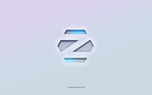 Zorin OS 3D Embossed Logo on Soft Gradient Background HD wallpaper
