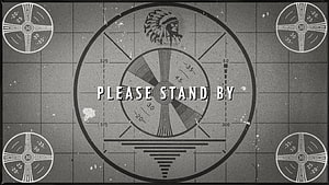Fallout Vintage Television Test Pattern with Native American Chief and Please Stand By Text HD wallpaper