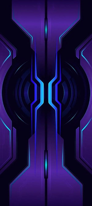 Black Shark 3 Pro Futuristic Neon Purple and Blue Abstract Tech Pattern HD phone wallpaper