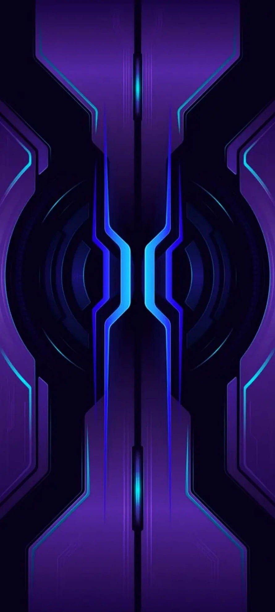 Black Shark 3 Pro Futuristic Neon Purple and Blue Abstract Tech Pattern HD phone wallpaper