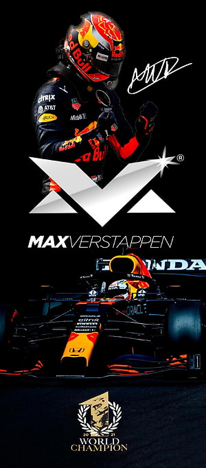 Max Verstappen 2021 Formula 1 World Champion Red Bull Racing Celebration HD phone wallpaper