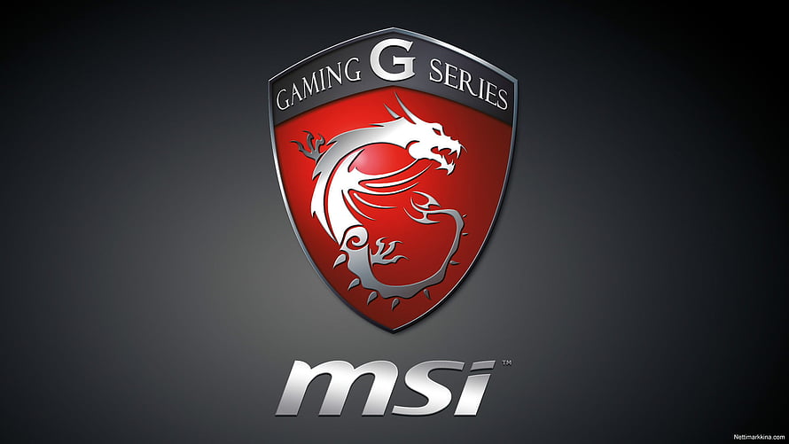 MSI Gaming G Series Dragon Shield Logo on Dark Background HD wallpaper