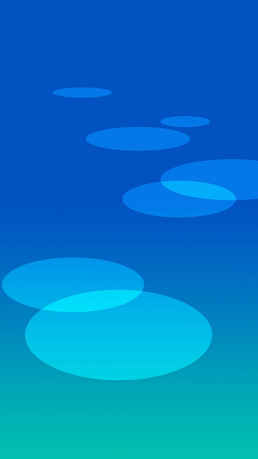 Nokia 7.1 Default Blue Gradient Abstract Ellipse Wallpaper HD phone wallpaper