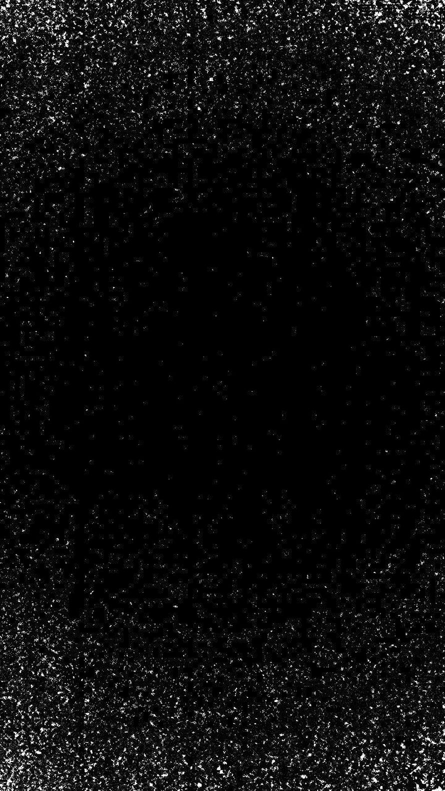 Black Glitter Texture with Dark Center and Sparkling White Particles HD phone wallpaper