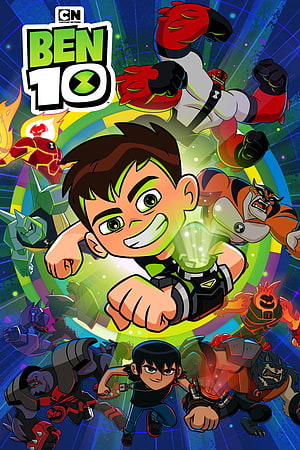 Ben 10 Reboot Animated Poster Featuring Ben Tennyson and Alien Forms HD phone wallpaper