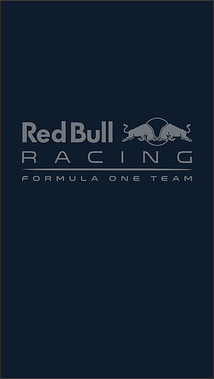 Red Bull Racing Formula One Team Minimalist Logo on Dark Navy Background HD phone wallpaper