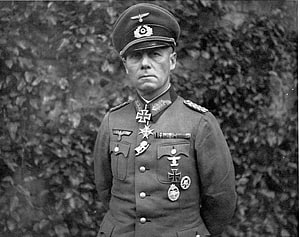 Erwin Rommel in German Army Uniform with Military Decorations and Iron Cross HD wallpaper