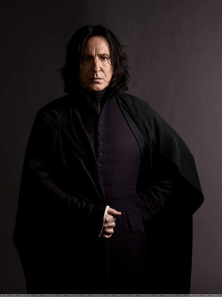 Professor Severus Snape in Dark Robes and Cloak HD phone wallpaper