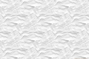 Crumpled White Paper Texture with Soft Shadows and Organic Folds HD wallpaper