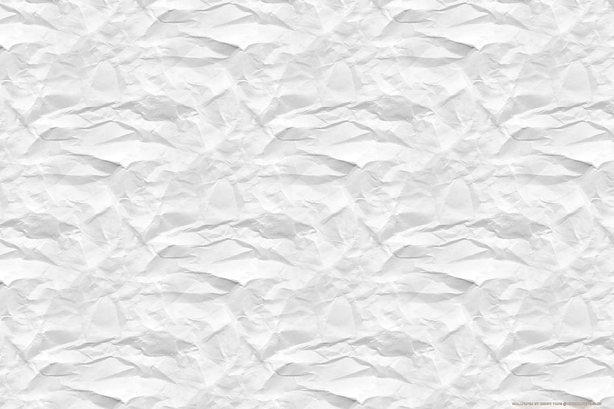 Crumpled White Paper Texture with Soft Shadows and Organic Folds HD wallpaper