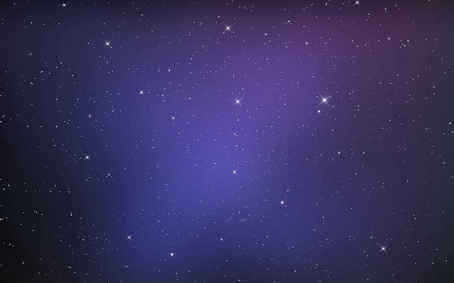 Deep Purple Night Sky Filled With Scattered Stars And Soft Cosmic Glow HD wallpaper