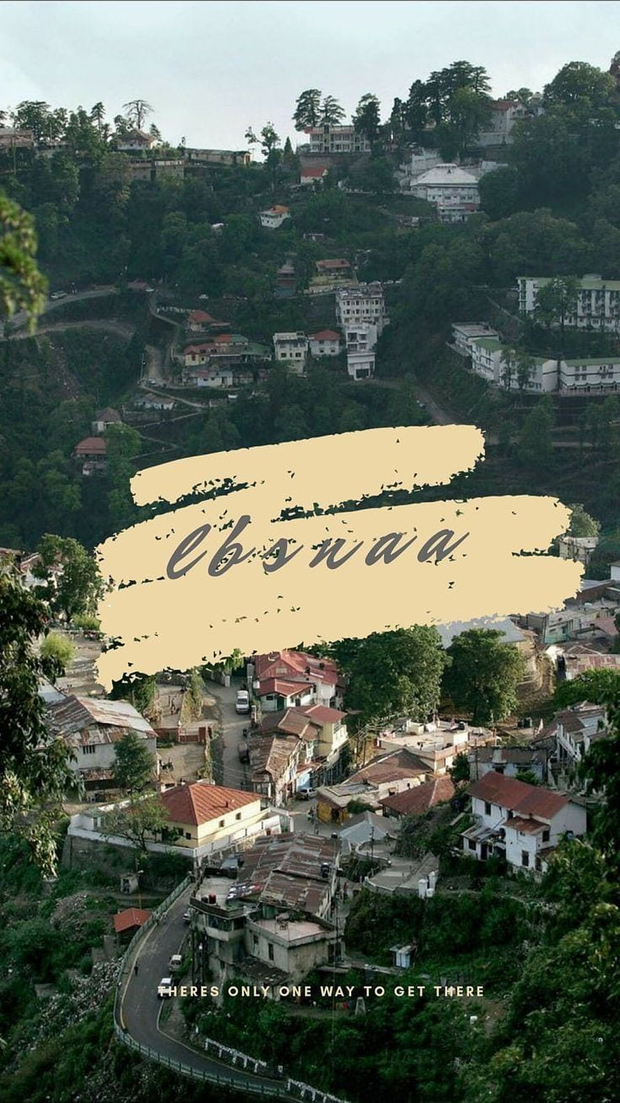 Aerial View of Lbsnaa Hillside Town with Winding Roads and Lush Greenery HD phone wallpaper
