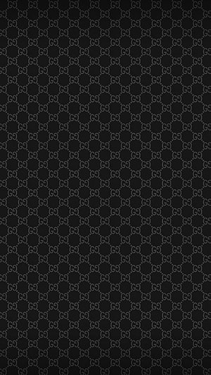 Gucci Black Monogram Pattern Luxury Minimalist Wallpaper HD phone wallpaper