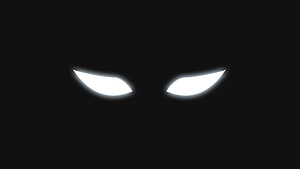 Menacing Glowing Eyes in Darkness Minimalist Horror Wallpaper HD wallpaper