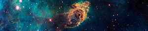 Vibrant Cosmic Nebula with Glowing Stars and Turbulent Gas Clouds in Deep Space HD wallpaper