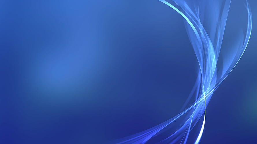PlayStation 4 Blue Abstract Swirls and Flowing Light Ribbons on a Deep Gradient Background HD wallpaper