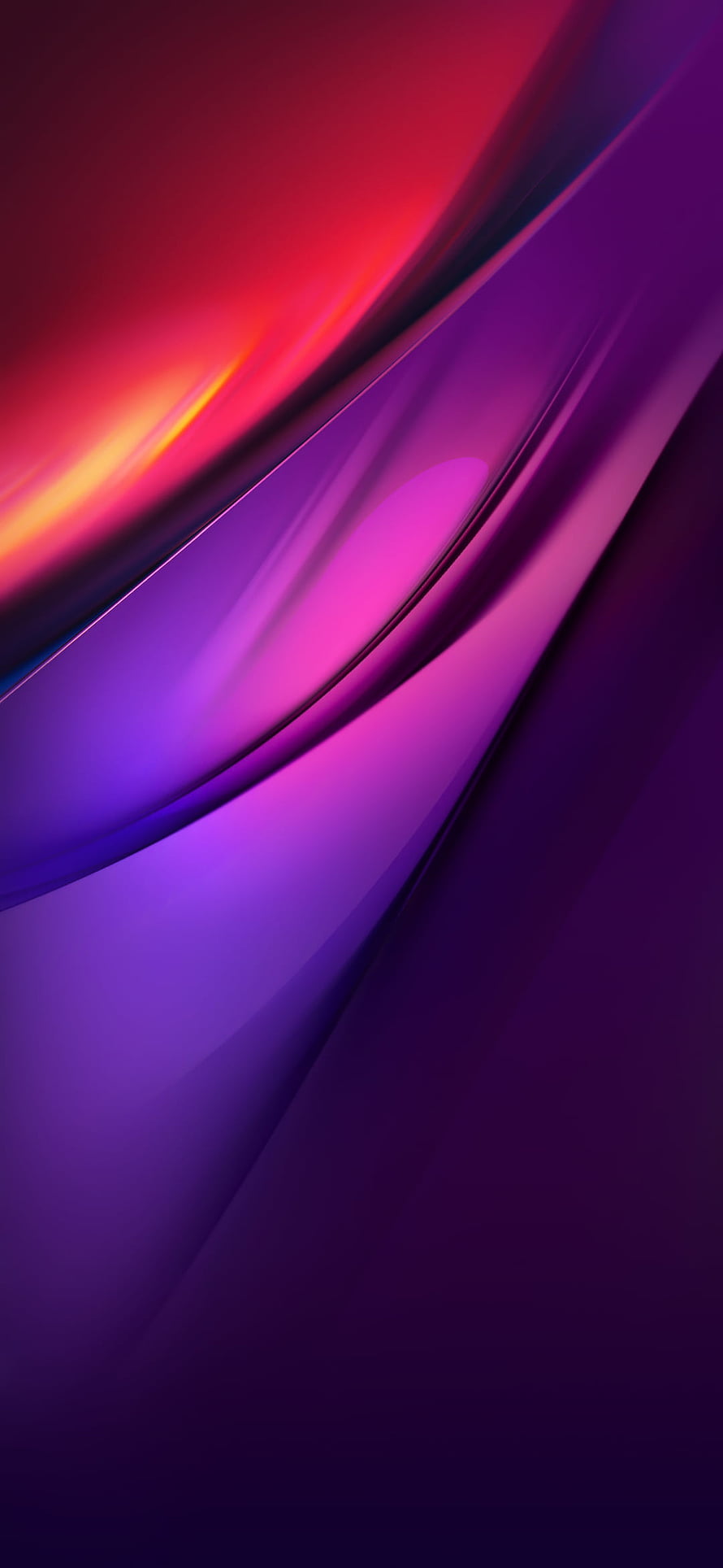 Vibrant Abstract Gradient with Flowing Purple and Red Curves HD phone wallpaper