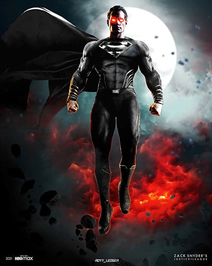 Black Suit Superman Concept Art from Zack Snyder's Justice League HD phone wallpaper