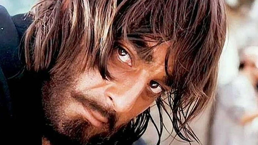 Sanjay Dutt Intense Close-Up Portrait with Disheveled Hair and Groomed Beard HD wallpaper