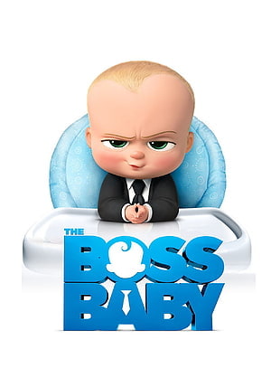 The Boss Baby 3D Animated Character in Business Suit Sitting in High Chair HD phone wallpaper