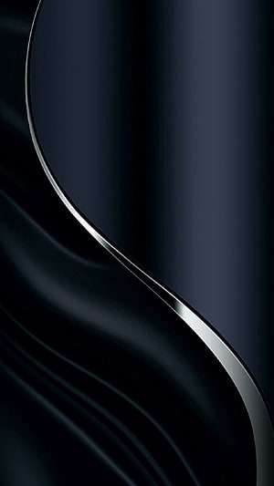 Dark Abstract Curved Silver Line on Deep Blue Background HD phone wallpaper