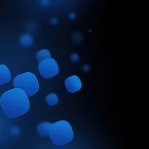 Symbian Belle Blue Bokeh Wallpaper with Soft Glowing Orbs on Dark Background HD phone wallpaper