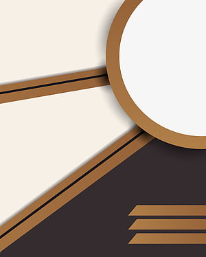 Minimalist Geometric Business Flyer Template with Brown and Cream Tones HD phone wallpaper